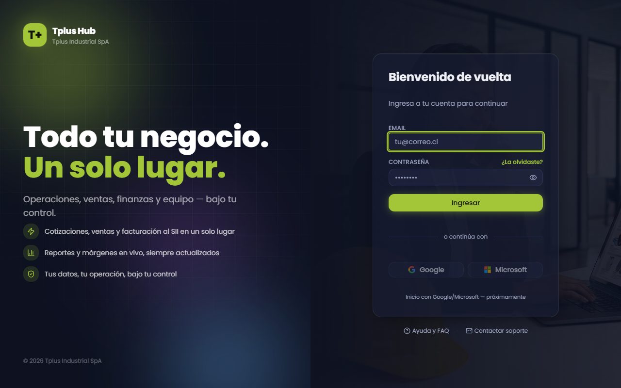 Tplus Hub, el ERP